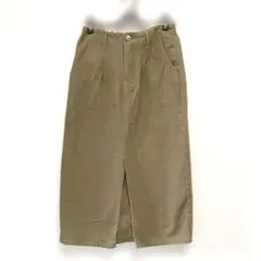 エムズエキサイト　デニムスカート　 フロントスリット　ベージュ　Ｍサイズ