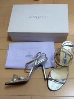 保存袋付き極美品✨ジミーチュウ Shiloh85 ビジュー サンダル 38