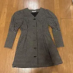 SLY チェック柄 長袖ワンピース