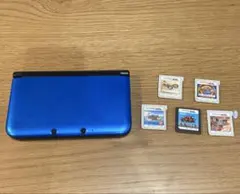 Nintendo 3DS LL 本体 ブルー ソフト5本セット