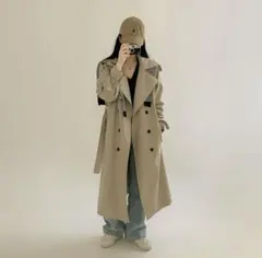 1st PLACE ベージュ トレンチコート