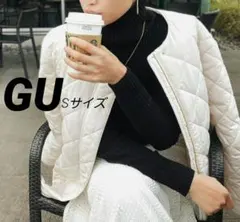 GU　キルティングブルゾン　Sサイズ　アイボリー