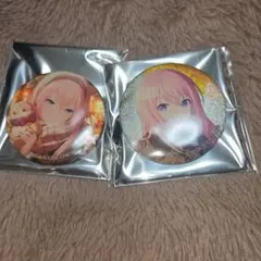 プロセカ グリッター缶バッジ 巡音ルカ