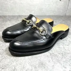 極美品✨【ジャランスリワヤ】ビームス別注/ビットスリッパサンダル/黒/レザー/黒のサムネイル