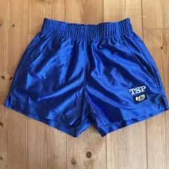 TSP 卓球用ショーツ サイズ140 青　小学生