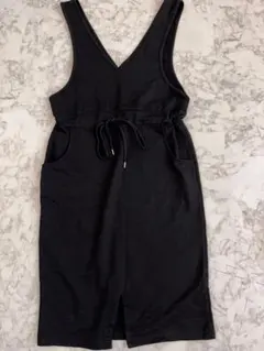 オーバーオール　スカート　ブラック