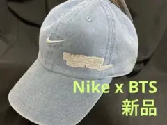 NIKE BTS カスタマイズキャップ ブルー デニム S/M - メルカリ