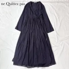 【ベイジ】洗える サンティエ バックサテン カシュクール ワンピース ロング ベイジ】洗える サンティエ バックサテン カシュクール ワンピース