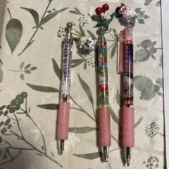 ハローキティ ボールペンセット　ご当地限定　香川　愛媛　山梨