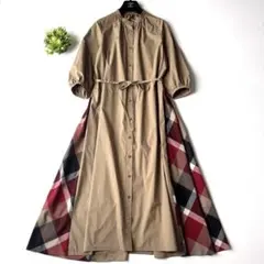 BLUELABELCRESTBRIDGEバイオエアフロークロス シャツワンピース