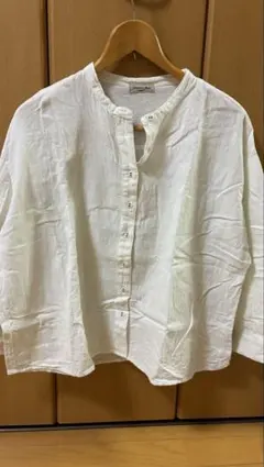 Samansa Mos2 ホワイト長袖シャツ