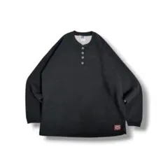 90s USA製 ラッセルアスレチック ヘンリーネック スウェット XL 442