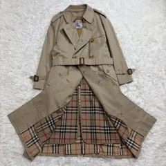 バーバリー ロング トレンチコート ウールライナー マキシ丈 ハニーベージュ M
