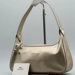 美品✨️ ロンシャン ワンショルダーバッグ ゴールド金具 A4収納可 大容量 美品✨️ ロンシャン ワンショルダーバッグ ゴールド金具 A4収納可 大