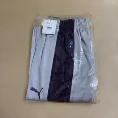 新品 プーマ ジャージ パンツ L グレー×パープル
