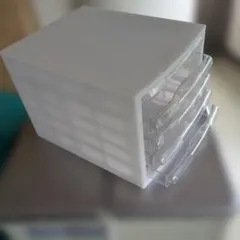 卓上収納ケース 4段 引き出し ホワイト