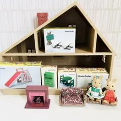 シルバニアファミリー デラックスハウス 未使用家具 アイボリーうさぎ