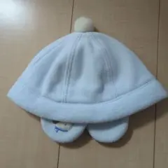 familiar 水色 　ポンポン付帽子 47