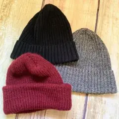 ユニクロ ビューティー&ユース ニットキャップ 3点セット