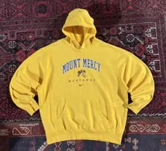 NIKE ナイキ センターロゴ プルオーバー パーカー イエロー XL