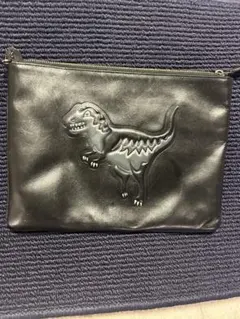 COACH Rexy レザー クラッチバッグ ブラック - メルカリ