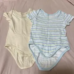 厚手半袖ロンパース 2点セット サイズ80