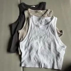GU H&M クロップド丈　タンクトップ 3色セット