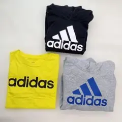 【池207】adidas フード付きパーカー2点 シャツ1点 セット