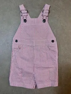 ジャカディ　サロペット　ストライプ　赤白　24M 88cm