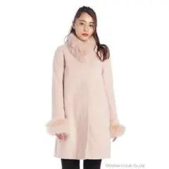 CECIL Mc BEE セシルマクビー 比翼フロントコート フォックスファー