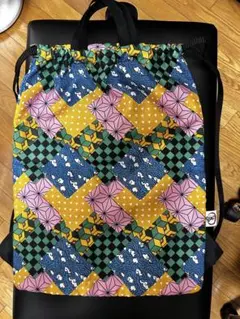 【美品】鬼滅の刃　ナップサック　プール　体操着袋　巾着　プールバッグ　ユニクロのサムネイル