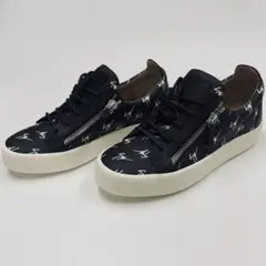 【正規品】GiuseppeZanotti Logo総柄 ダブルジップ スニーカーのサムネイル