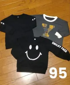 西松屋 ベビー カットソートレーナー 3枚セット 95cm