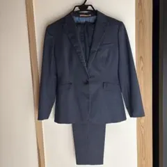 オリヒカ　ビジネススーツ上下セット　青　ダークブルー　ウォッシャブル