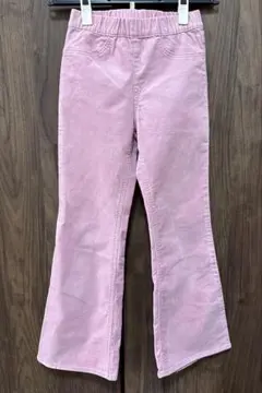 H&M コーデュロイパンツ フレアパンツ　サーモンピンク　サイズ7-8Y