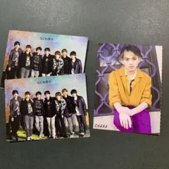 なにわ男子　集合　↔︎ Travis Japan 宮近海斗 厚紙カード　3枚