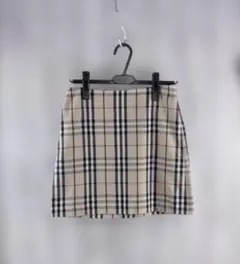 バーバリーブルーレーベル ノバチェック柄 ミニスカート
