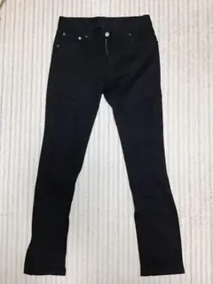 【ユニクロ】スキニーフィットテーパードジーンズ（黒）【メンズ】