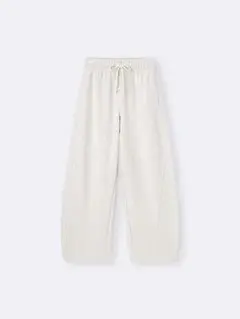 スウェットバレルレッグパンツ