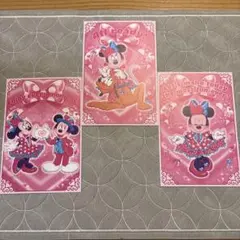 ミニーのファンダーランド　パルパルーザ グリーティングカード 3枚セット
