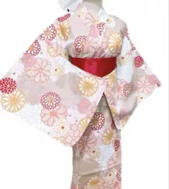 花柄浴衣・帯セット