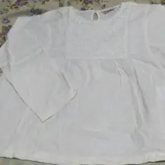 サマンサモスモス オフホワイト レース 長袖ブラウストップス sm2