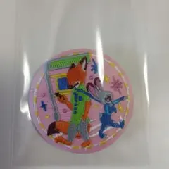 ディズニー刺繍缶バッチ　ズートピア