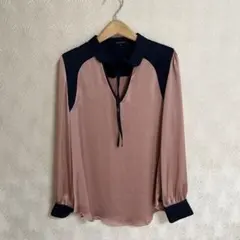 LOVELESS ラブレス　トップス　シャツ　ブラウス　リボン　サテン　光沢のサムネイル