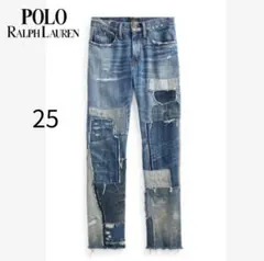 ポロラルフローレン デニムパンツ パッチワーク フレア クロップ¥44,000