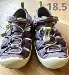 KEEN キッズサンダル　紫　18.5cm