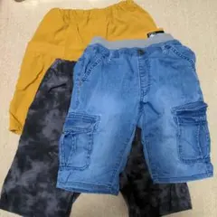 美品　子供用CAMP7　NAVY　ハーフパンツ3点セット　サイズ130