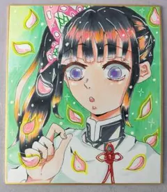 手描きイラスト　鬼滅の刃　カナヲ　ファンアート