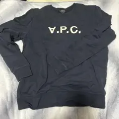 【大幅値下げ】A.P.C. ネイビー ロゴスウェット XLのサムネイル