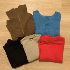 長袖ニットセーター5枚セット　GUなど